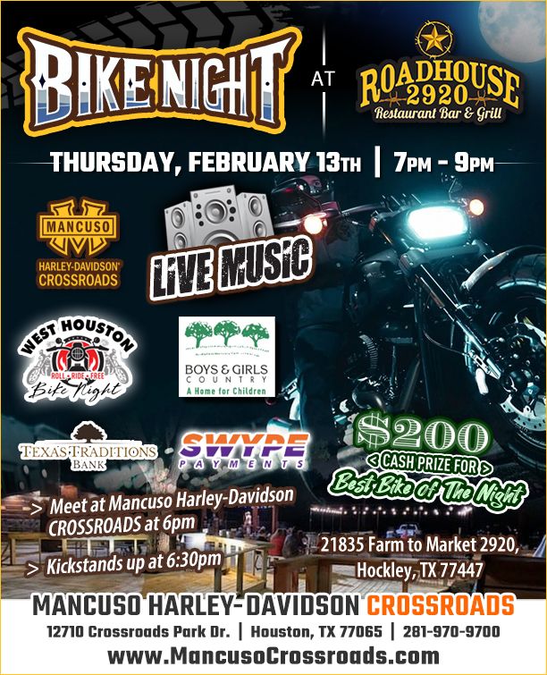 Bike Night - 2920 Roadhouse 