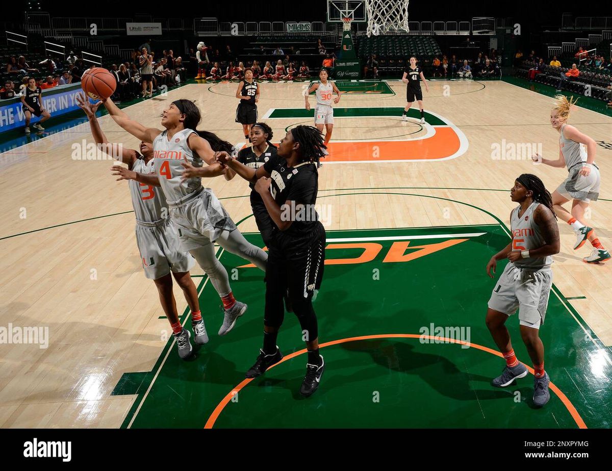 Wake Forest Demon Deacons at Miami Hurricanes Womens Basketball