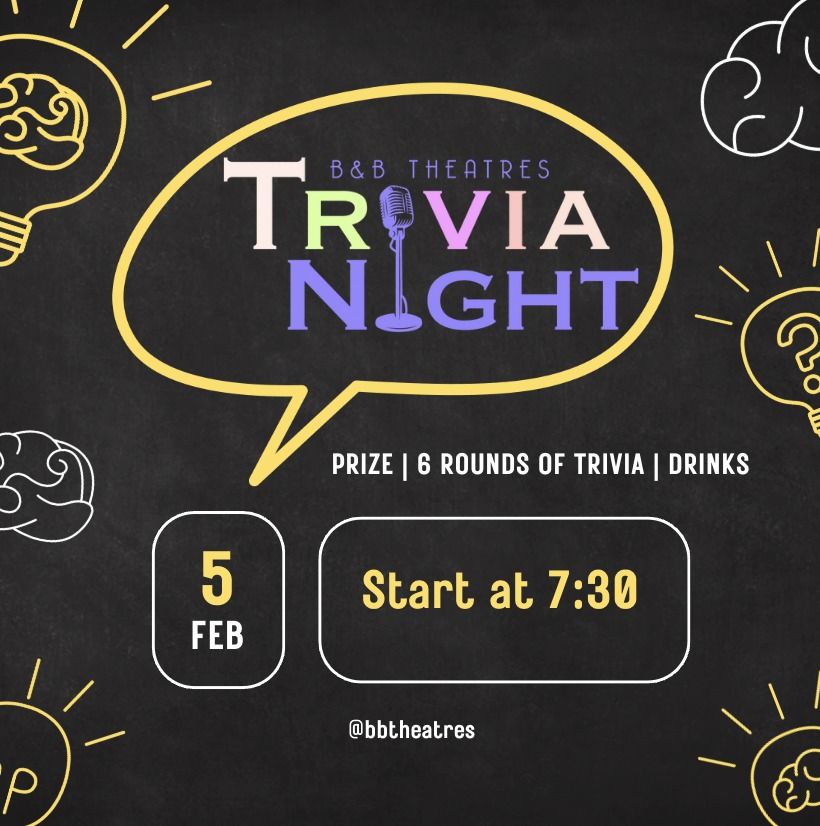 Trivia Night (7:30PM ET)