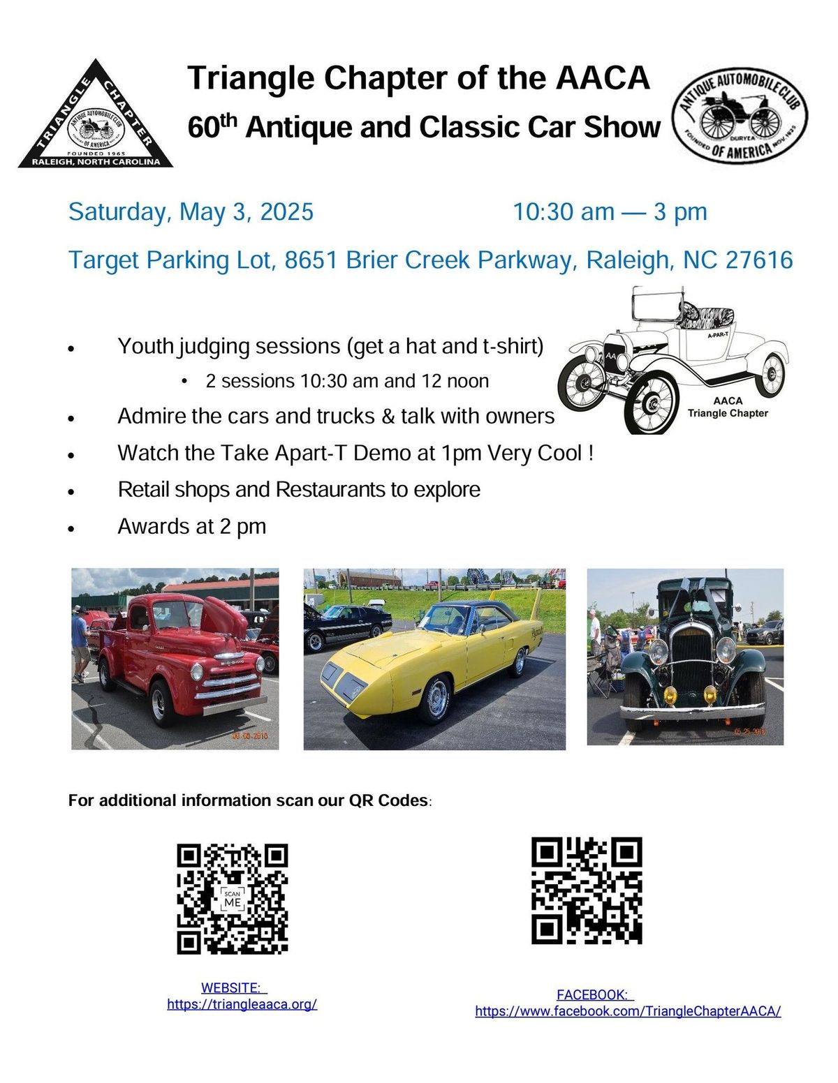 2025 Triangle Chapter AACA Car Show