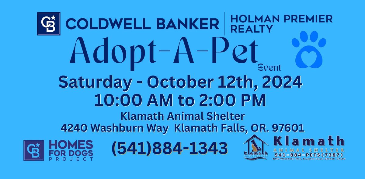 Coldwell Banker HPR Adopt-A-Pet Event @ Klamath Animal Shelter