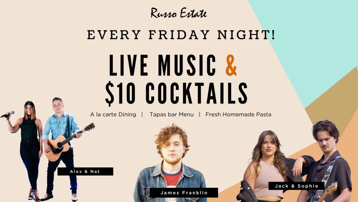 $10 Cocktails & Live Music at Russo Estate