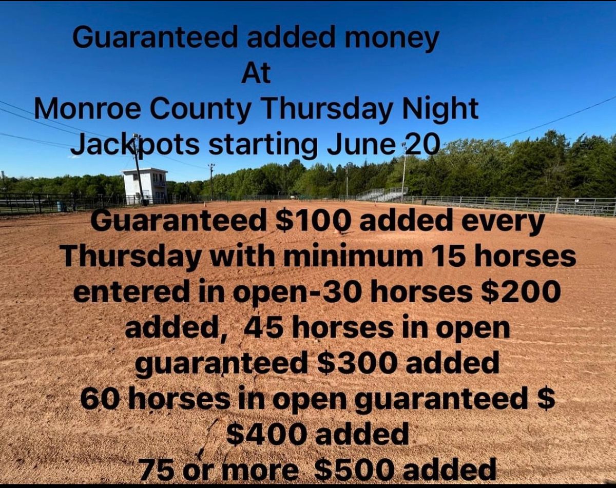 Barrel Jackpot - Monroe county arena 