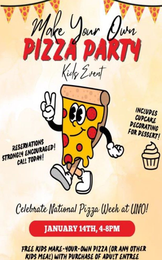 Kid's Make Your Own Pizza Party 