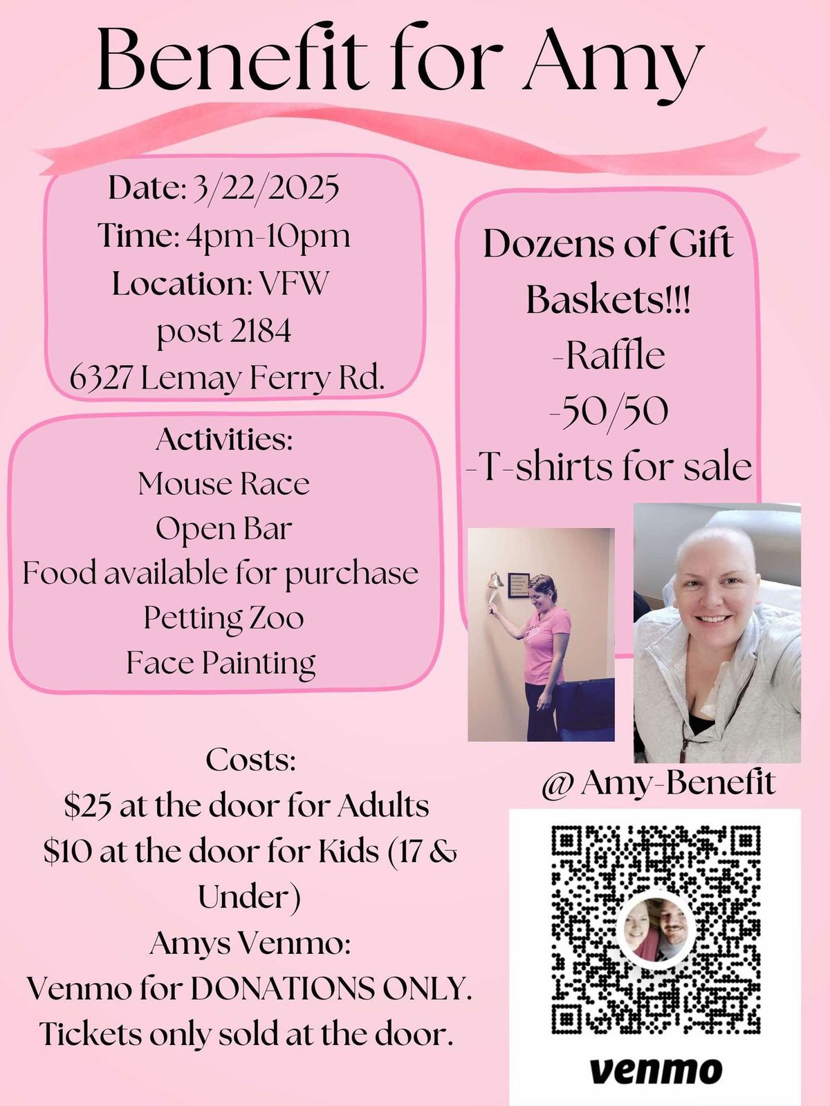 Amy's Army Cancer Benefit & Mouse Races!