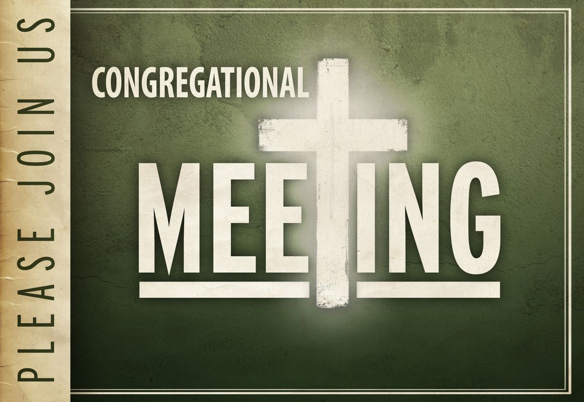 In person Congregational Meeting