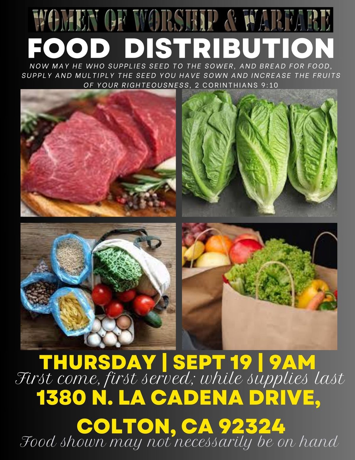 FOOD DISTRIBUTION - Every 3rd Thursday