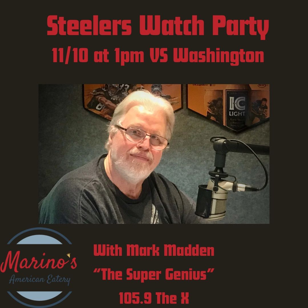 Steelers Watch Party With Mark Madden VS Washington