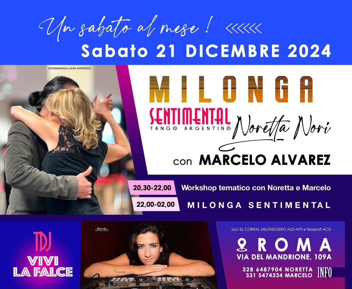 Milonga Sentimental Gran Festa di Natale Tdj VIVI La Falce 