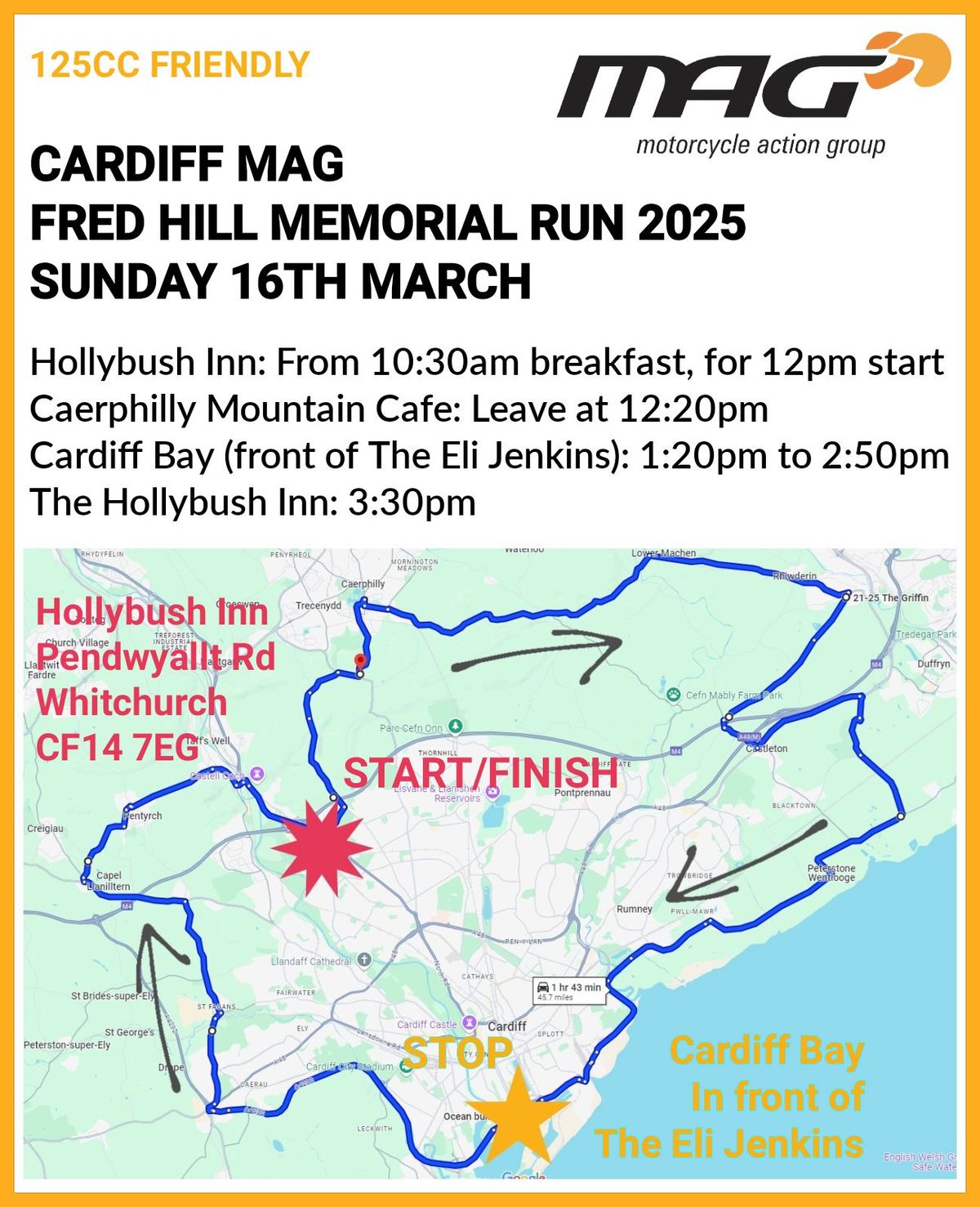 Cardiff MAG: Fred Hill Memorial Run 2025