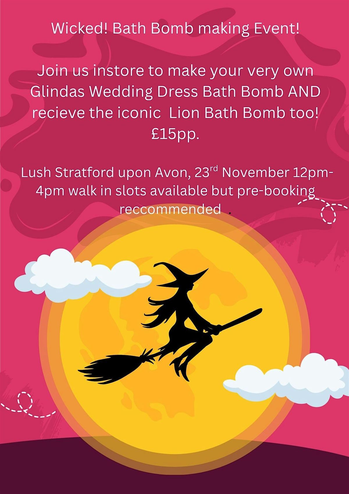 Wicked: For Good Bath Bomb Making Lush Stratford Upon Avon