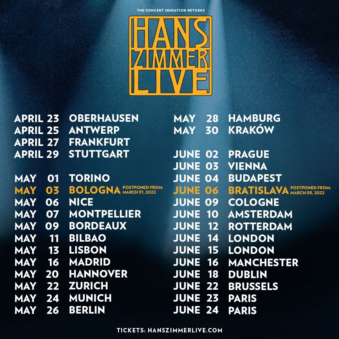 Hans Zimmer Hannover Tickets