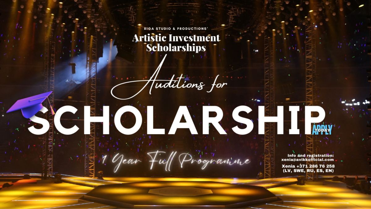  Dance Audition - Artistic Investment Scholarship | Deju atlase - Riga Studio & Productions