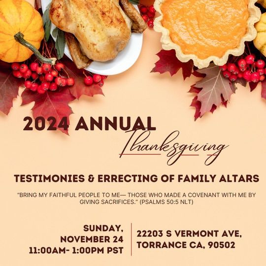 2024 Annual Thanksgiving Service 