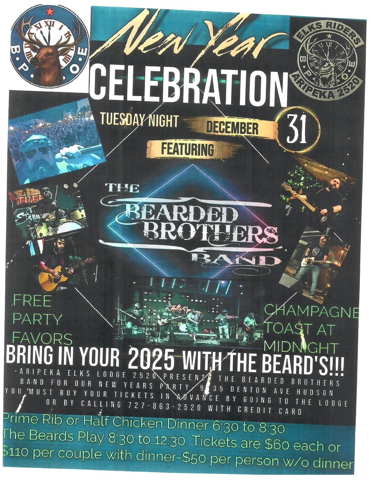 New Years Eve Party with The Bearded Brothers