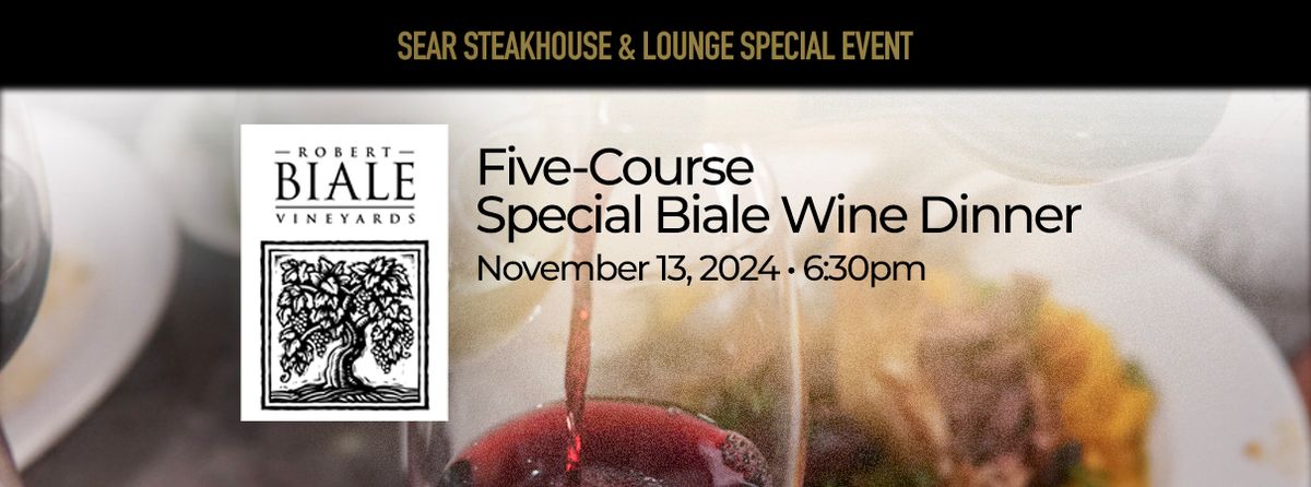 5-Course Biale Wine Dinner Event