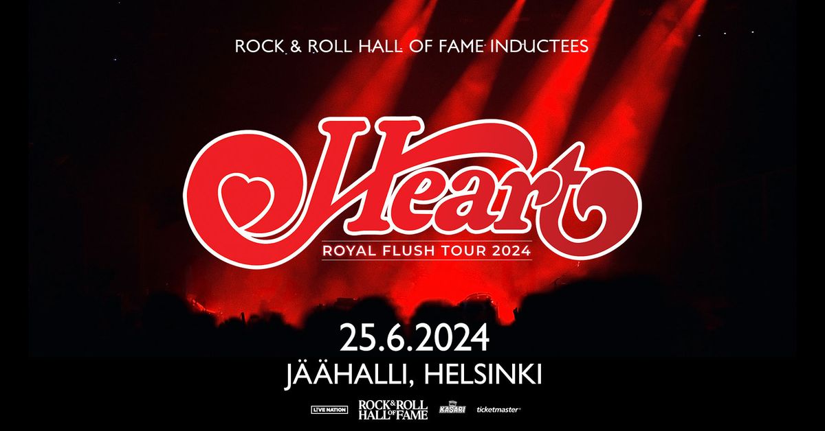 Heart (US): Royal Flush Tour, Helsingin J\u00e4\u00e4halli 25.6.2024