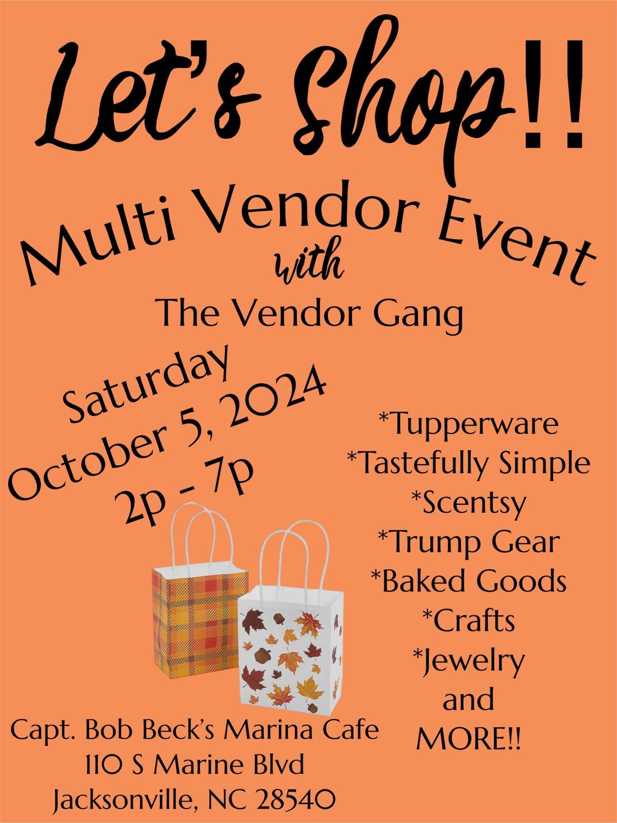 Let\u2019s Shop! Multi Vendor Event with The Vendor Gang