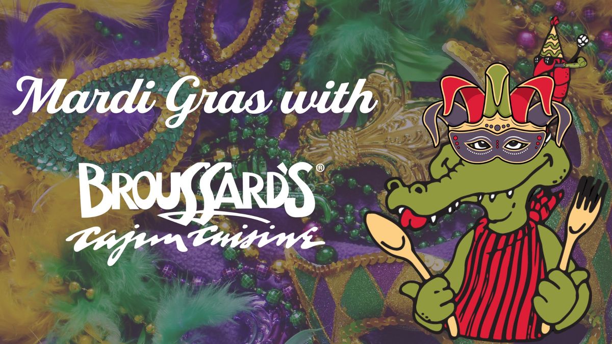 Mardi Gras with Broussard's!\ud83d\udc9c\ud83d\udc9a\ud83d\udc9b