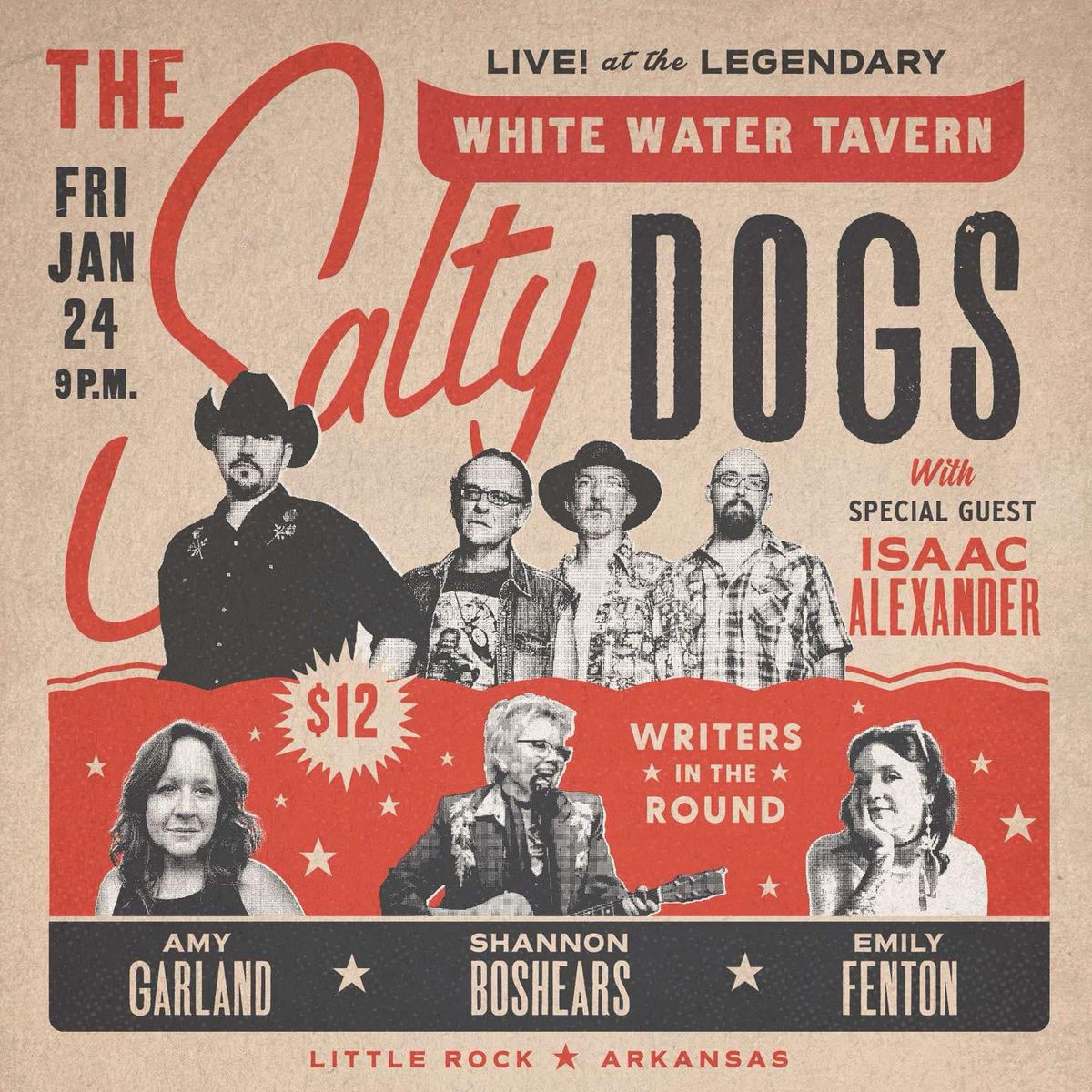 The Salty Dogs w\/Songwriters in the Round (Amy Garland, Shannon Boshears, Emily Fenton)