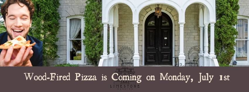 Wood-Fired Pizza on the Limestone Mansion Back Lawn
