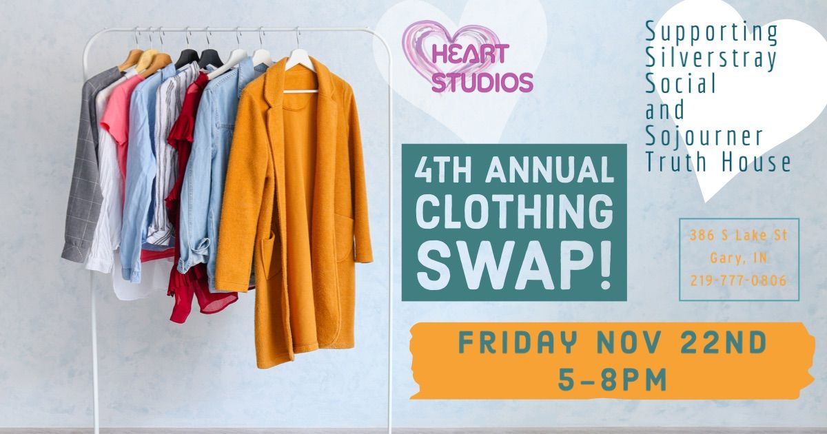 Heart Studio\u2019s 4th Annual Clothing Swap!