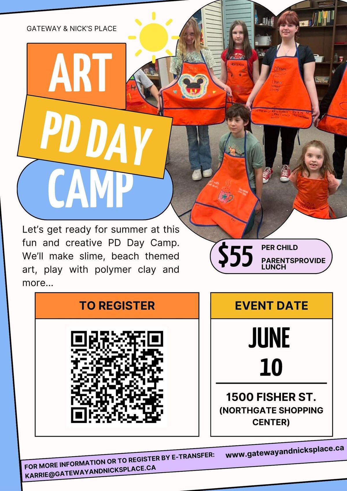 Get Ready For Summer PD Day Art Camp