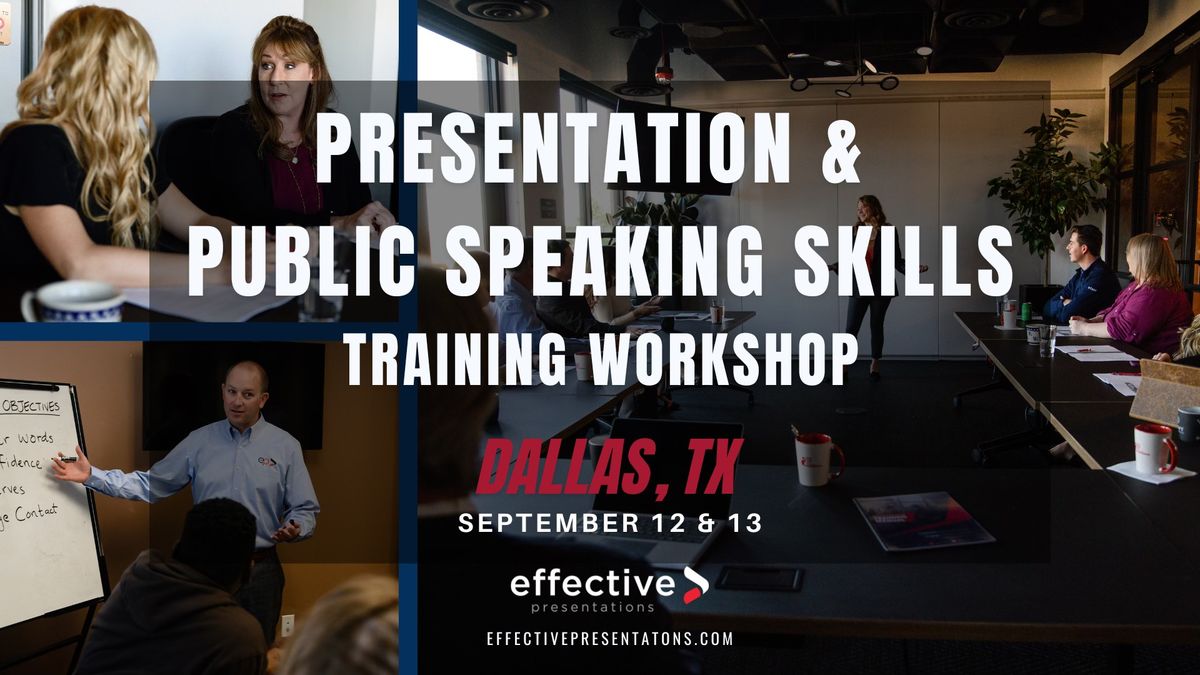 Dallas Presentation & Public Speaking Skills