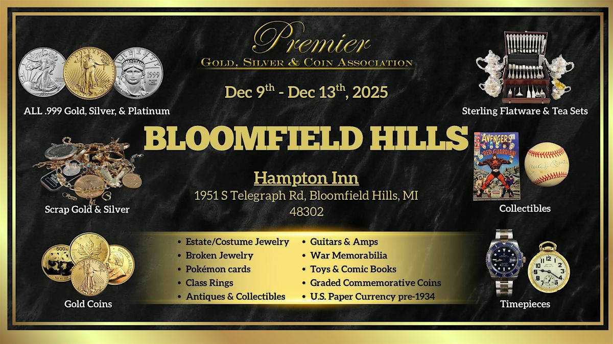 Bloomfield Hills, MI FREE 5- Day Event