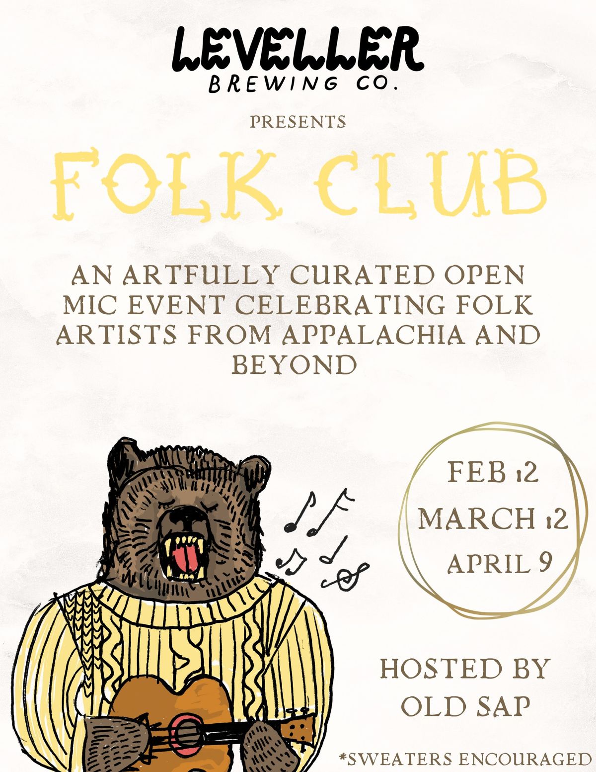 Folk Club curated open mic