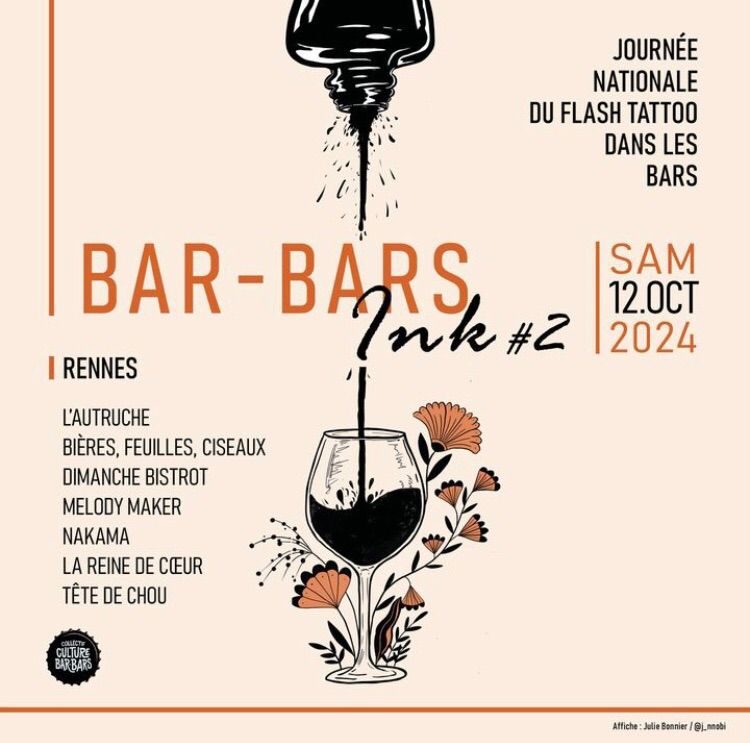 \u2605 BAR-BARS INK #2 \u2605 \u00e0 DIMANCHE BISTROT 