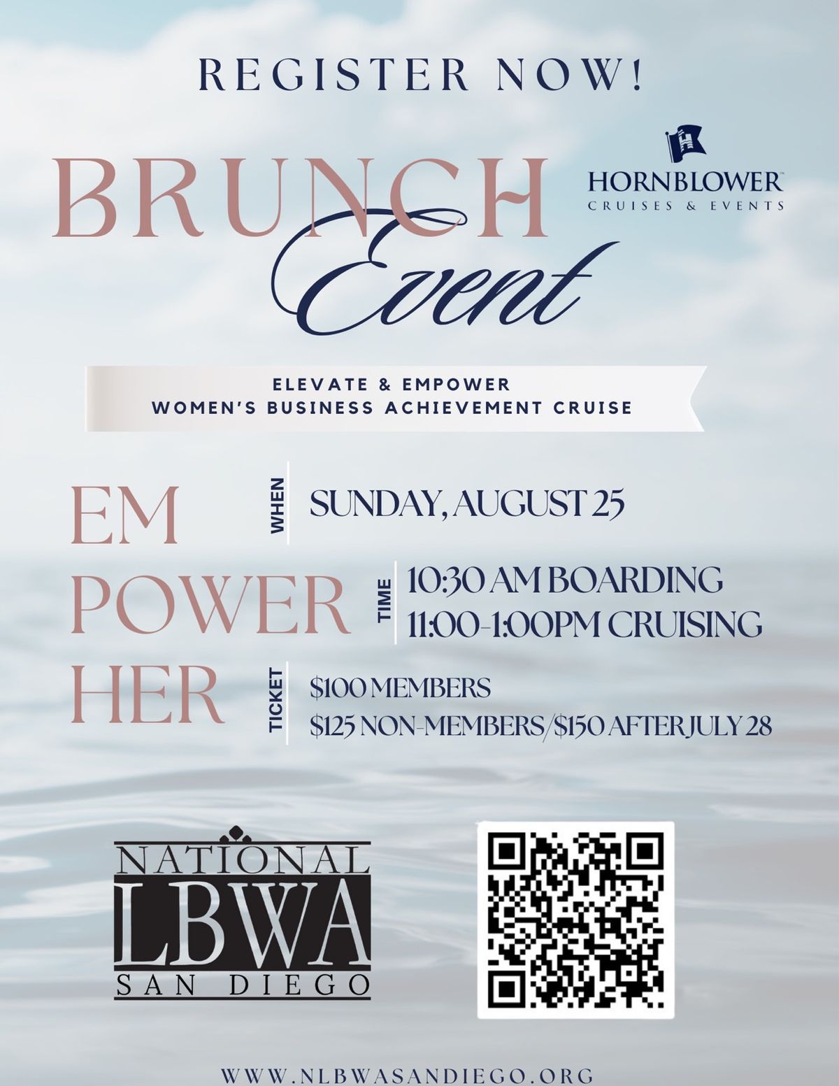 EmpowerHER: Sunday Funday Brunch and Awards Cruise