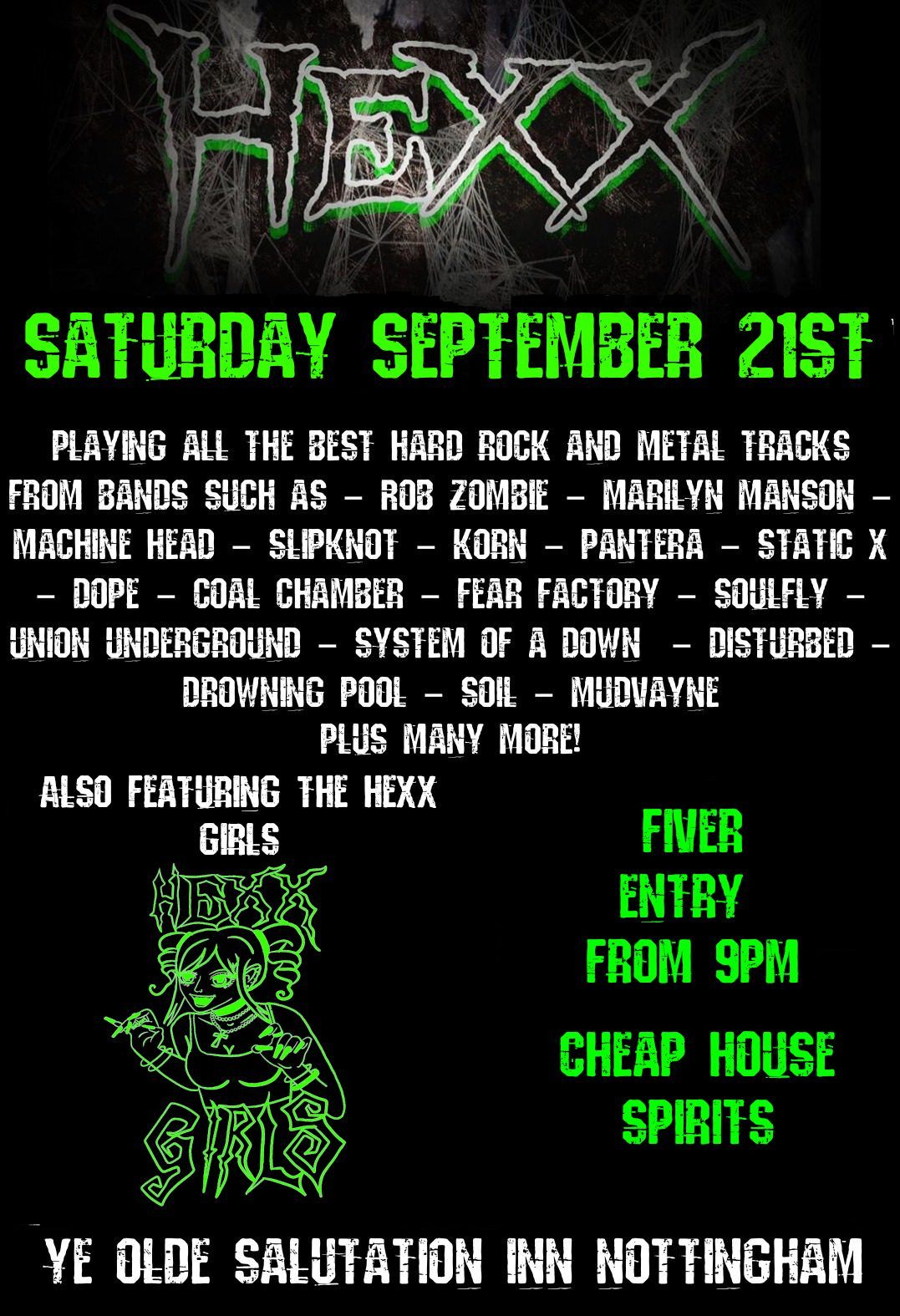 HEXX - 90's and 2000's Metal Clubnight