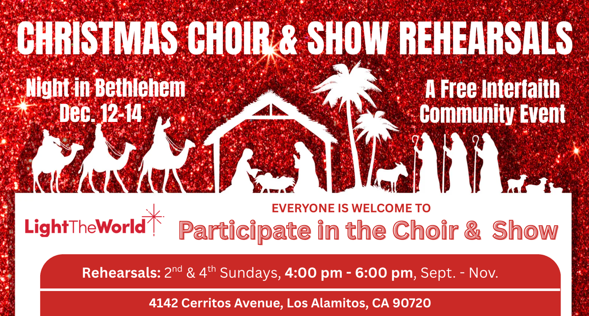 Community Christmas Performance Rehearsals