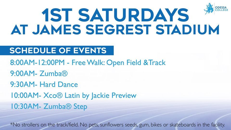 1st Saturday at the James Segrest Stadium (March 2nd), 201 W University ...