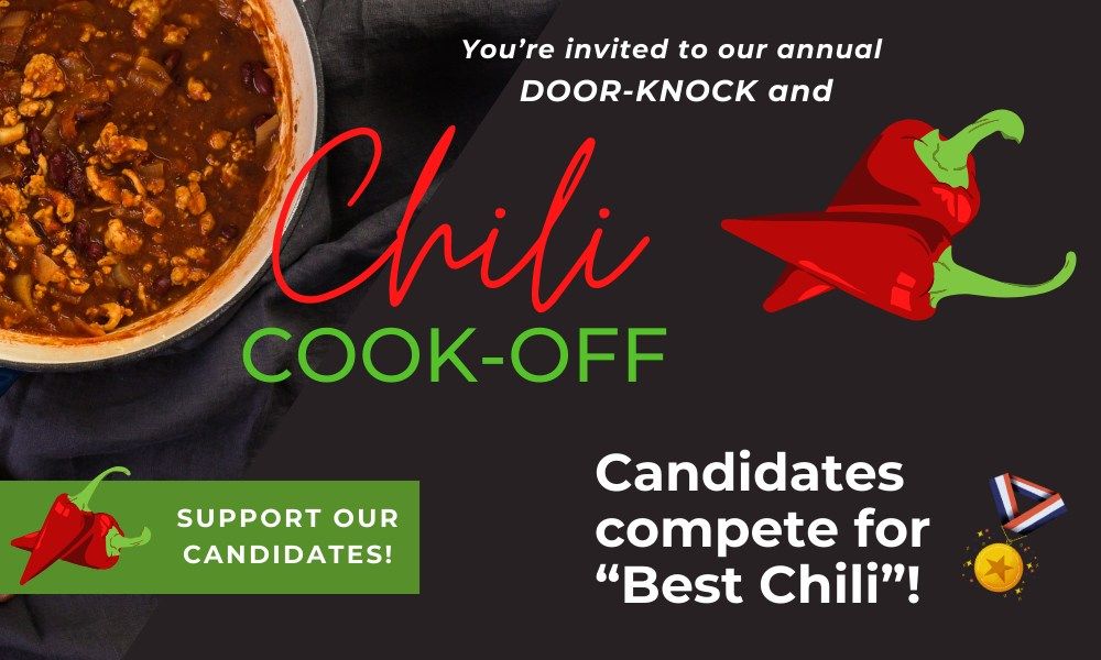 Annual Chili Cook-off and Door Knock!