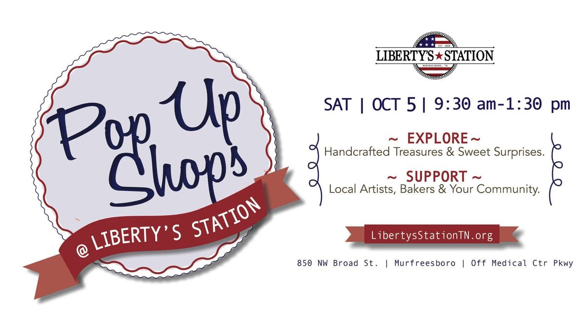 Pop Up Shops at Liberty's Station