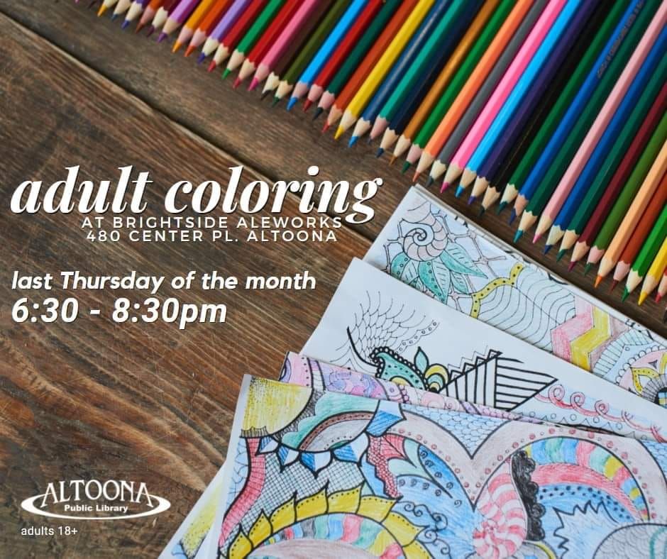 Adult Coloring w\/Altoona Library @Brightside