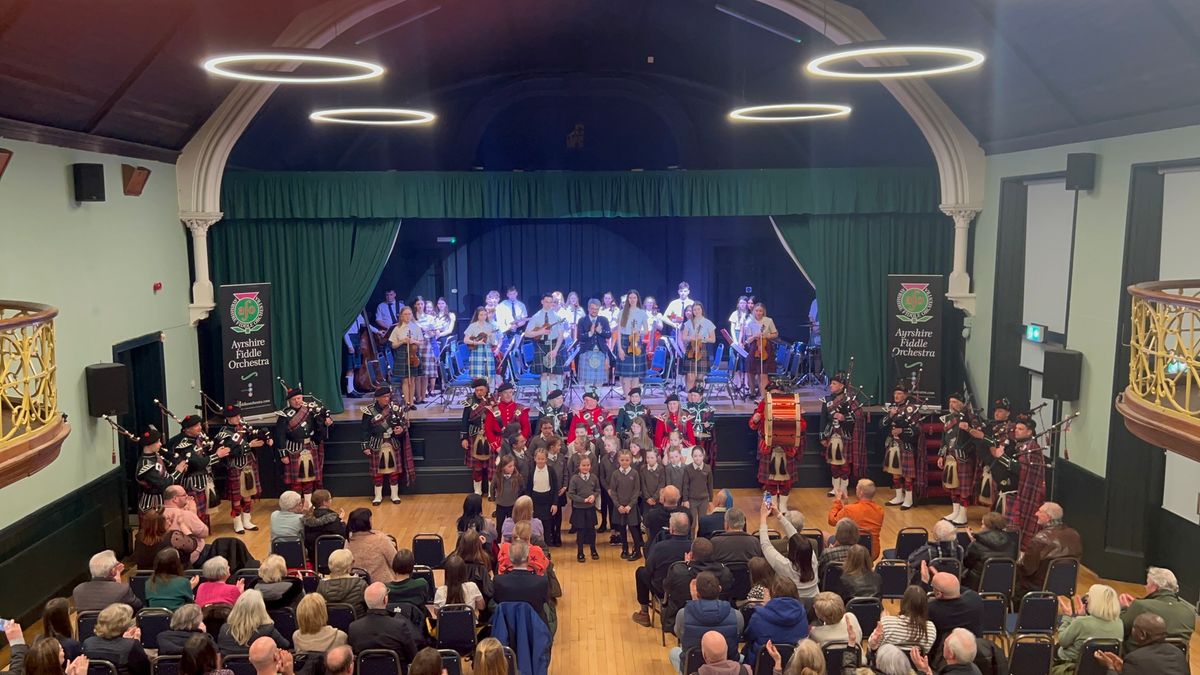 Ayrshire Fiddle Orchestra & Friends play Maybole Town Hall