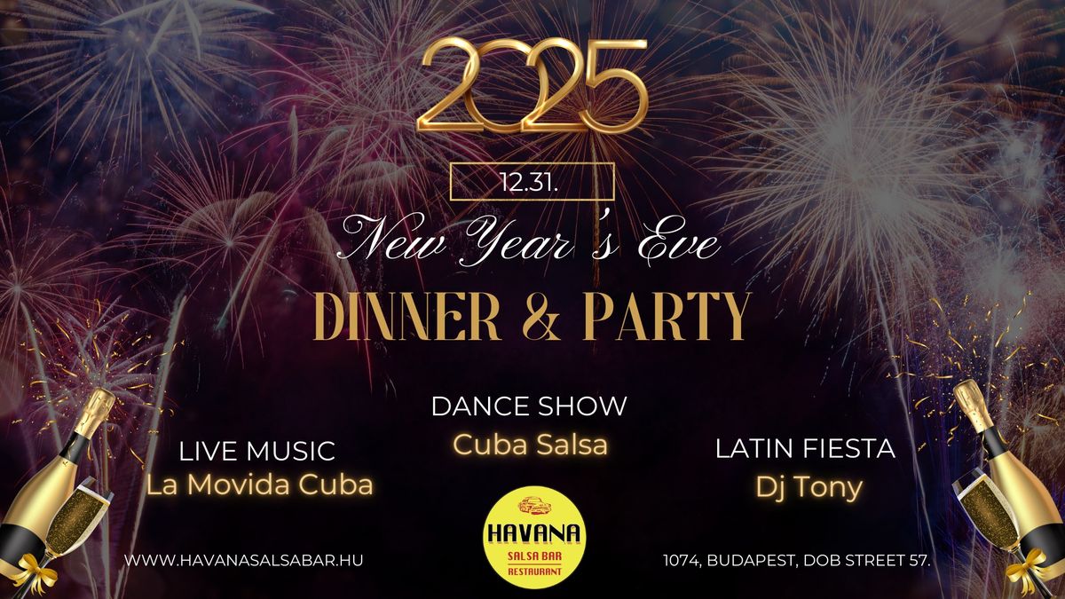 \ud83c\udf89 New Year\u2019s Eve Dinner & Party at Havana Salsa Bar \ud83c\udf89