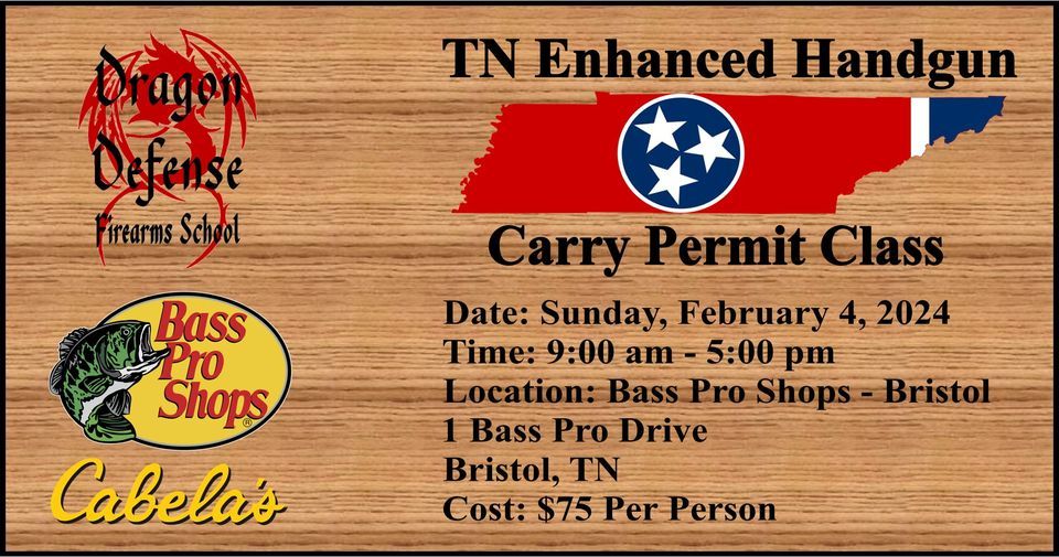 Tennessee Enhanced Handgun Carry Permit Class with Dragon Defense