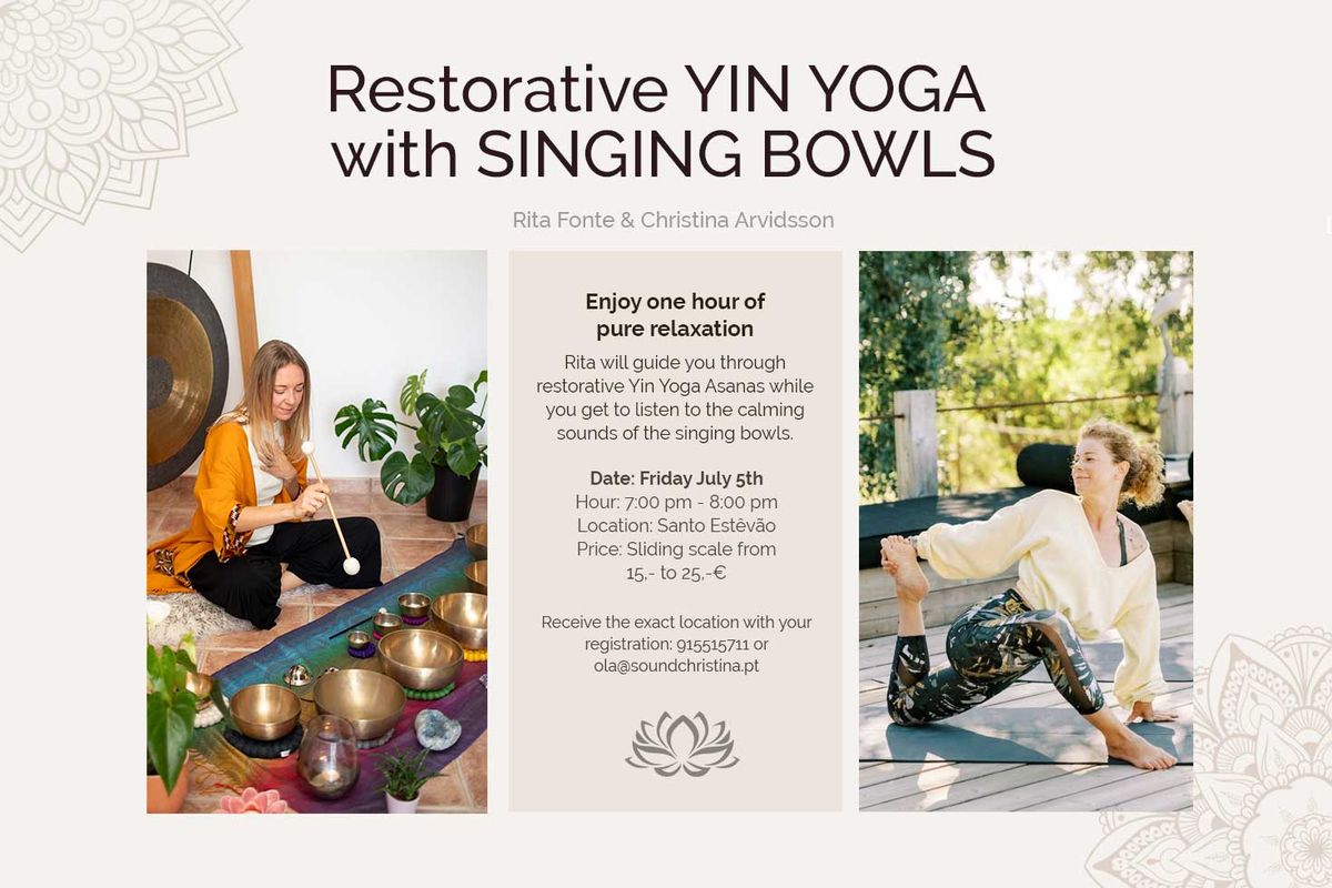 Restorative YIN YOGA with SINGING BOWLS