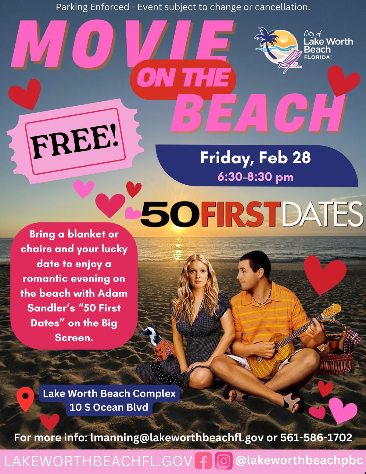 Movie on the Beach "50 First Dates" 