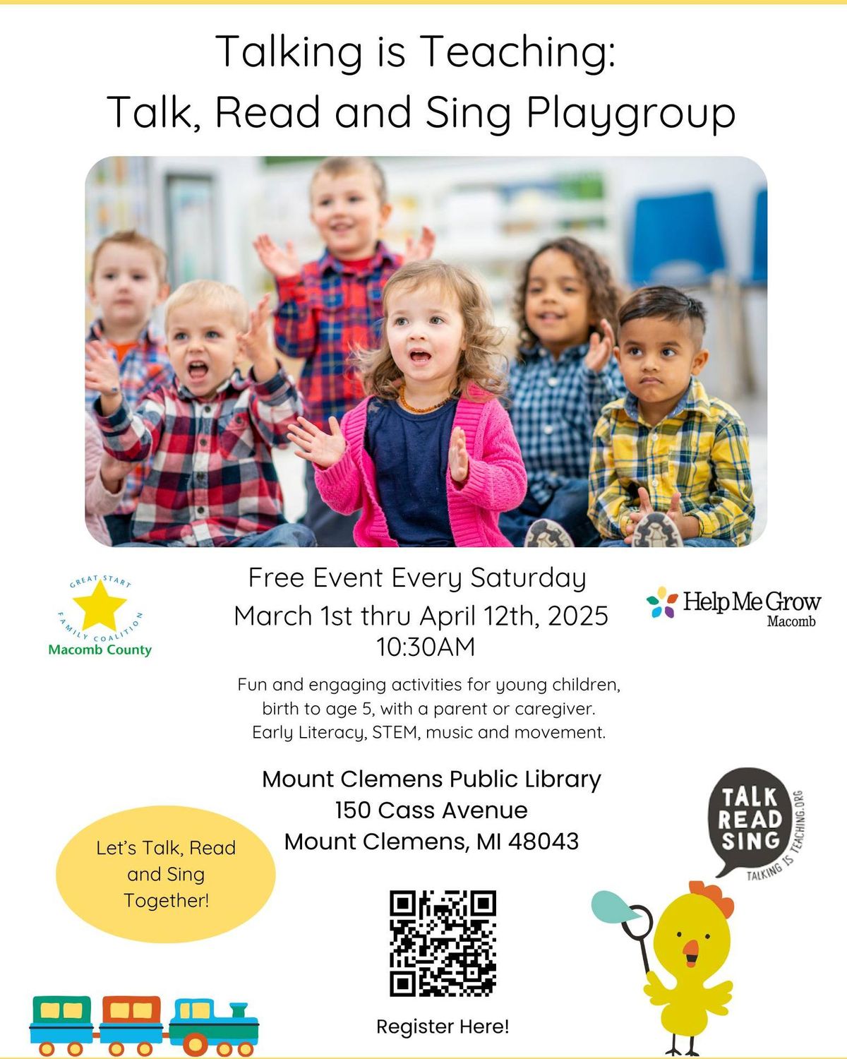 Talking is Teaching: Talk, Read and Sing Playgroup OBEAT \u6253\u6708