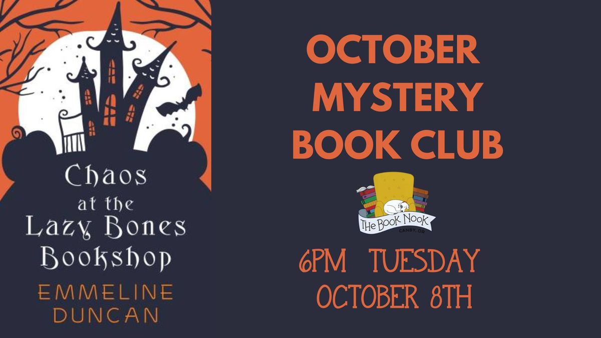 October Mystery Book Club