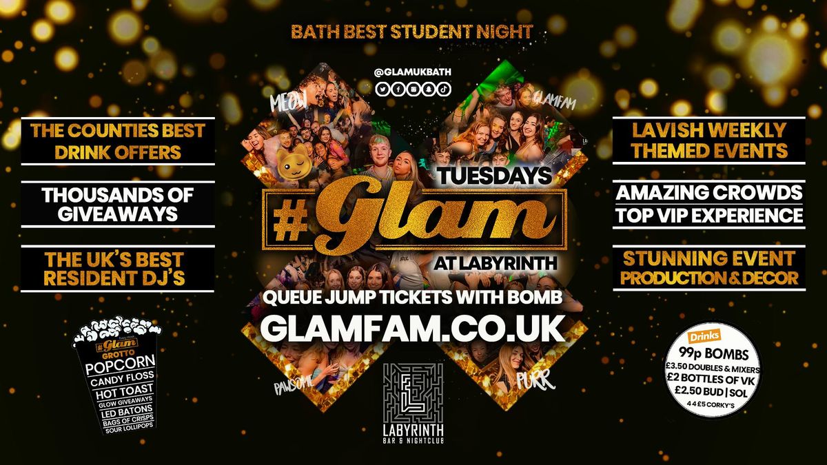 Glam - Bath's Wildest Student Night | Tuesdays at Labs \ud83d\ude3b