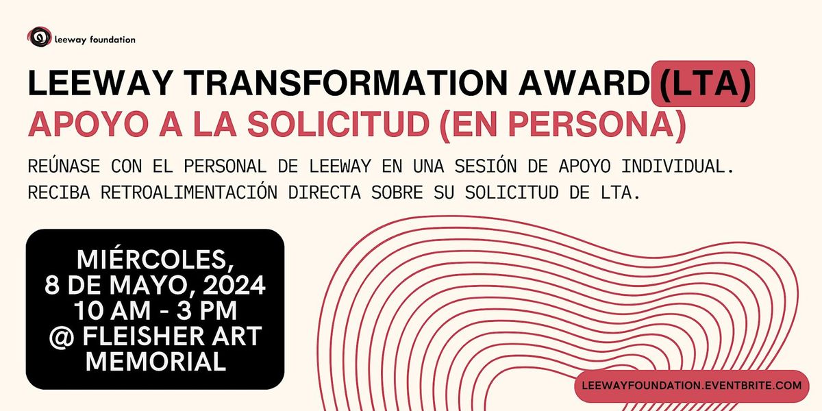 5\/8 Transformation Award \u2013 Apoyo a la Solicitud (en persona)