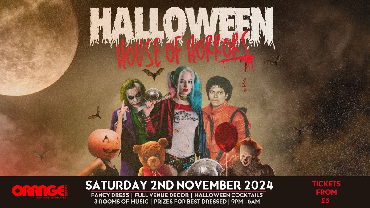 Orange Rooms - Halloween Saturday 2nd November! 