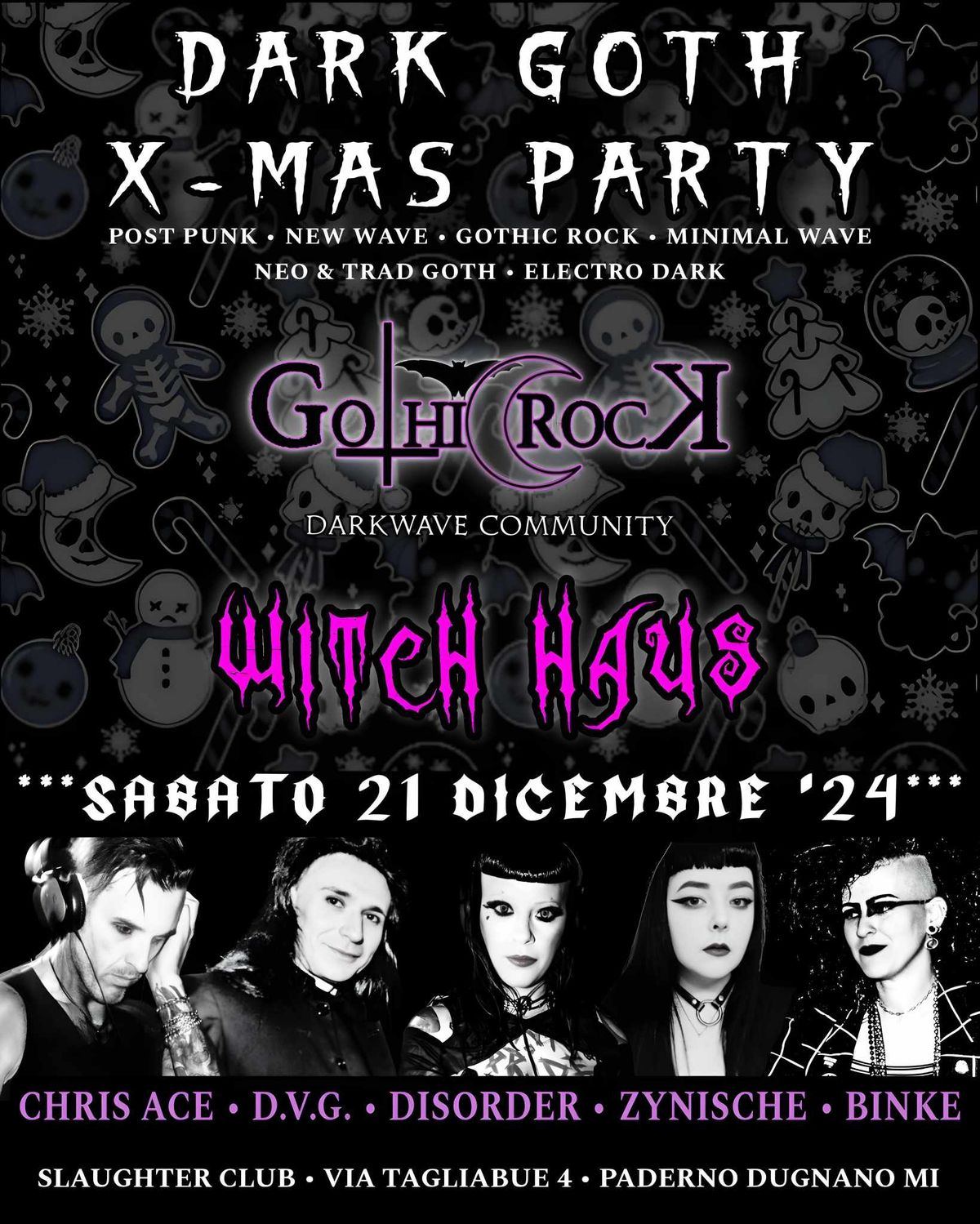 \u2745 \u2746 \u2745 X-MAS GOTH PARTY \u2745 \u2746 \u2745 Witch Haus & Gothic Rock - Slaughter Club