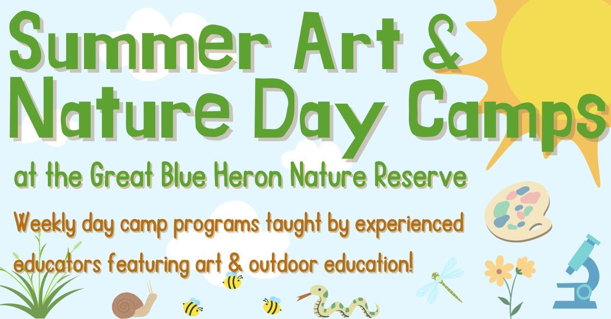 July 22nd - 26th: "Creature Feature" Half or Full-day Art & Nature Camp 